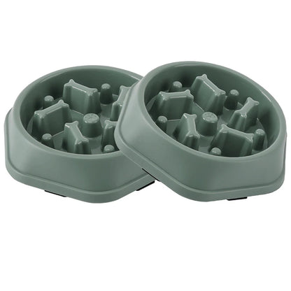 Anti-Choking Slow Feeding Puzzle Bowl