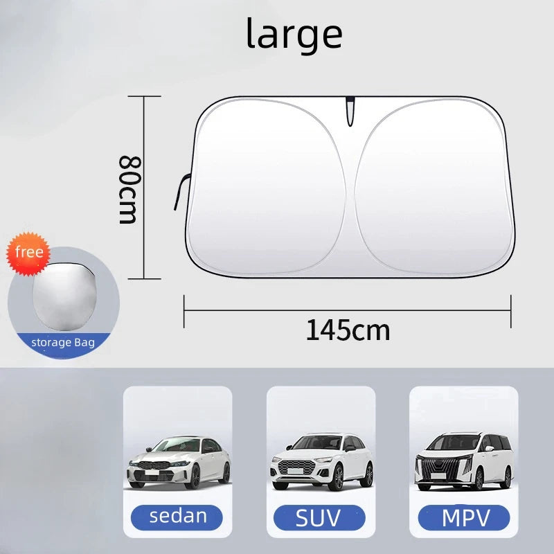Protect & Refresh: Car Front Window Sun Shield for UV and Heat Defence.