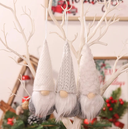 Nordic Magic: Handmade Plush Santa Elves for Christmas Decorations.