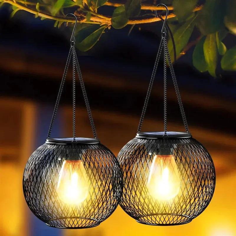 Waterproof Solar Hanging Lanterns for Magical Outdoor Ambience