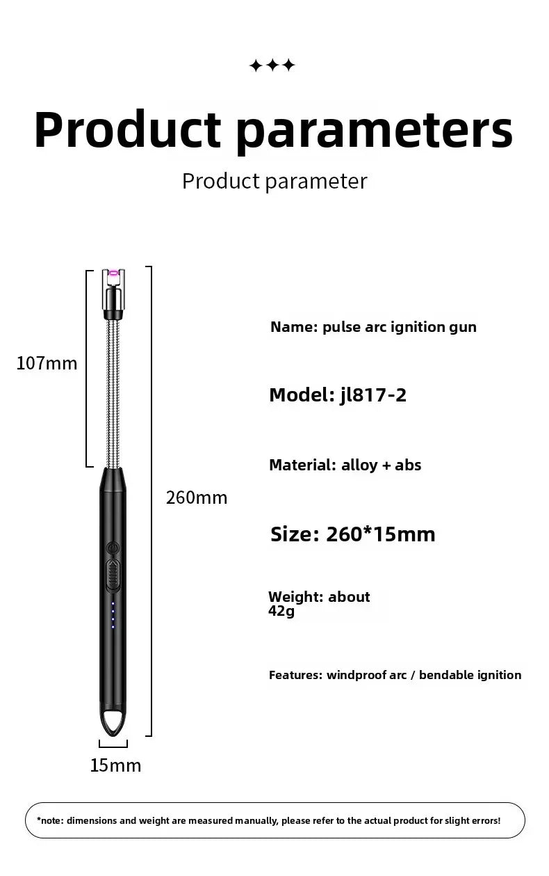 Type-C Rechargeable Pulse Gas Stove Igniter for Effortless Lighting