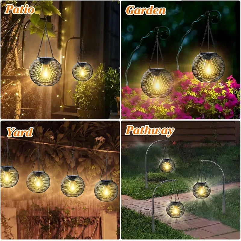 Waterproof Solar Hanging Lanterns for Magical Outdoor Ambience