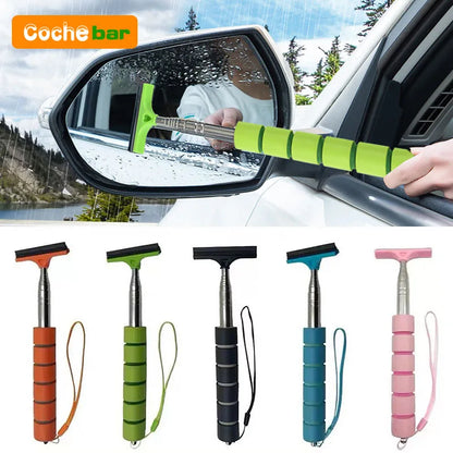 Extendable Car Mirror Wiper and Glass Cleaner