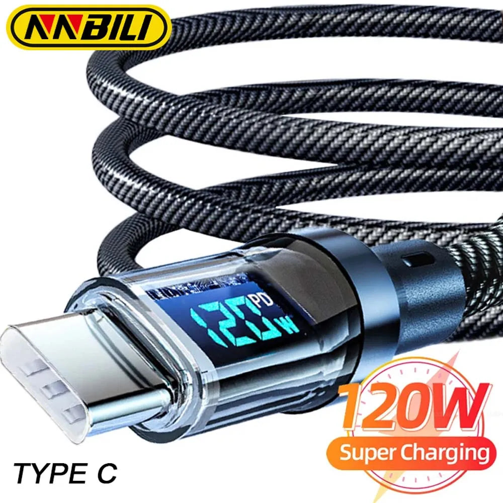 Next-Level Charging: LED Display Type-C Cable for Speed and Efficiency.