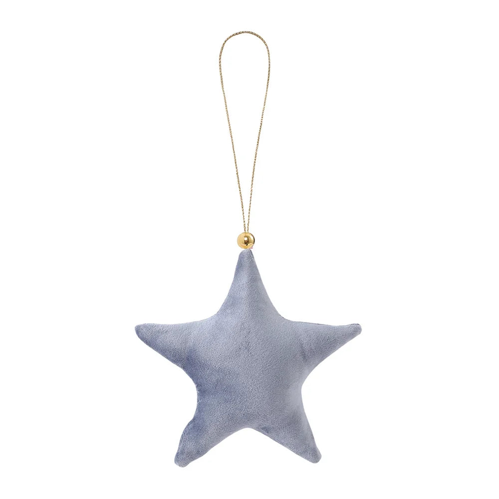 Luxury Velvet Stars: Christmas Ornaments for Elegant Holiday Décor.