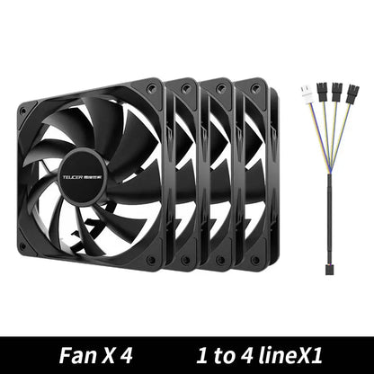4-Pin PWM 12cm Cooling Fan 12V for PC Cases and CPU Coolers.