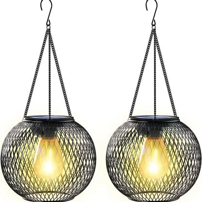 Waterproof Solar Hanging Lanterns for Magical Outdoor Ambience