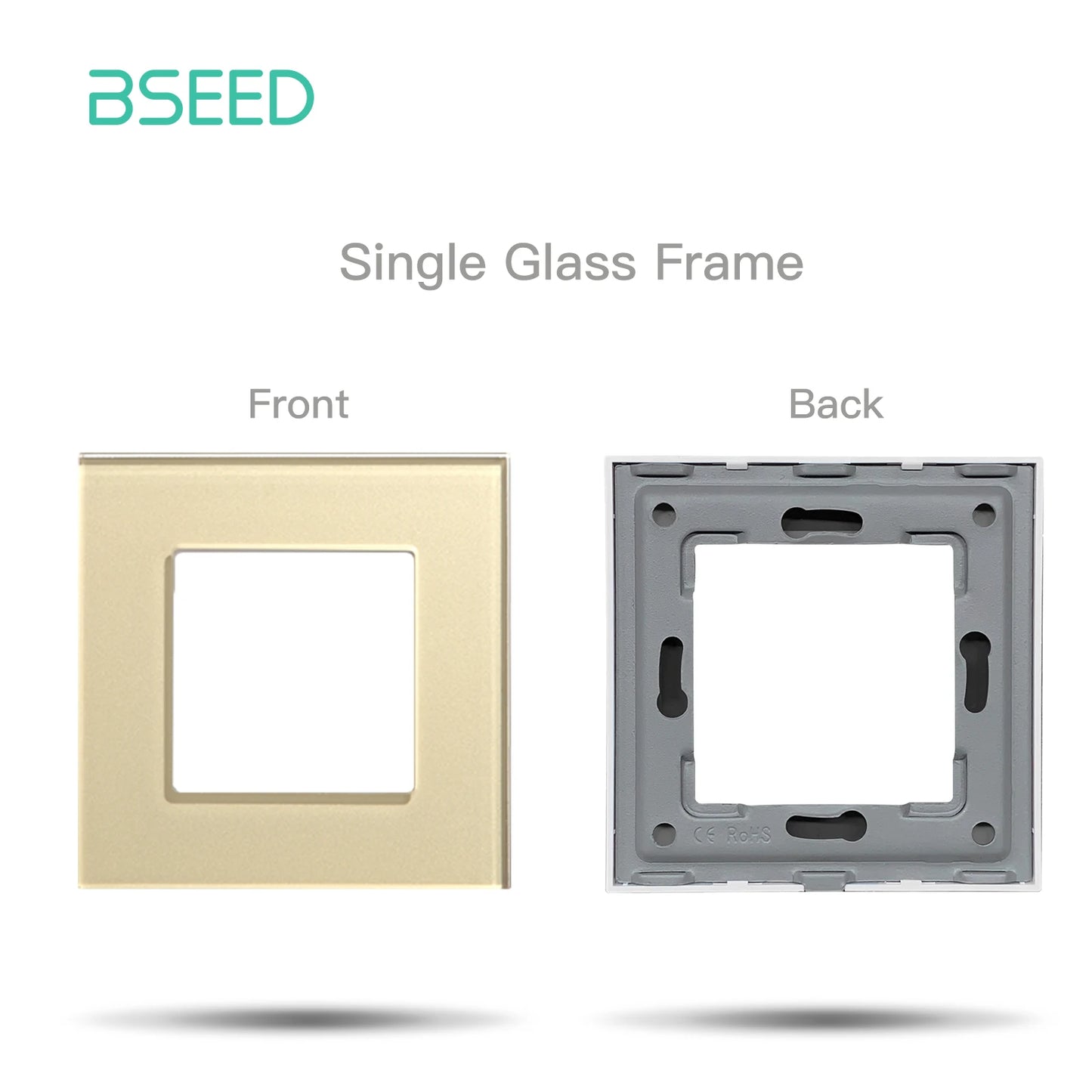 Premium Glass Wall Frames for Switches and Sockets.