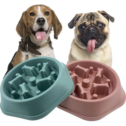 Anti-Choking Slow Feeding Puzzle Bowl