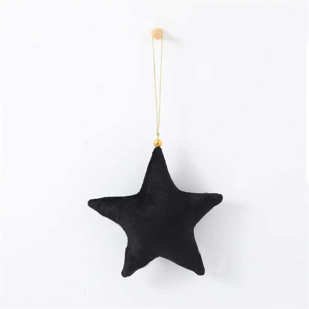 Luxury Velvet Stars: Christmas Ornaments for Elegant Holiday Décor.